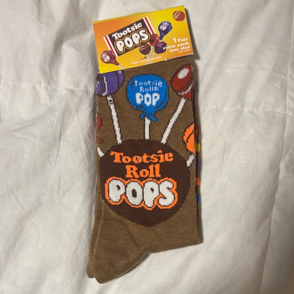 Tootsie Pops Brown Socks